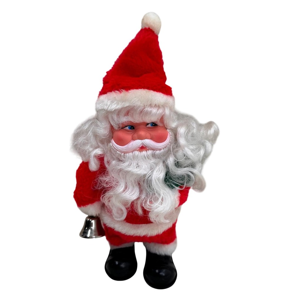 Vintage Santa Claus Display 11" Red Christmas Decor‎ Non Working Nostalgic Retro